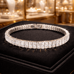Emerald Cut Tennis Bracelet DIVIJEWL_BRAC24.3