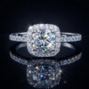 DiviJewl 18K White Plated Rhinestones Ring 2 White Gold Plated Rhinestones Ring DIVIJEWL_RING1.8