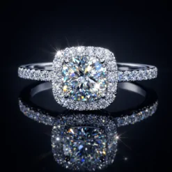White Gold Plated Rhinestones Ring DIVIJEWL_RING1.8