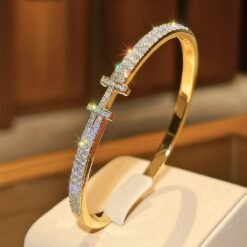Copper Inlay Zircon Bangle DIVIJEWL_BRAC1.6