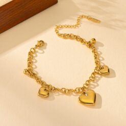 Graceful Heart Shape Bracelet DIVIJEWL_BRAC12