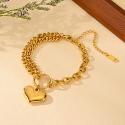 Enchanting Heart Shape Bracelet DIVIJEWL_BRAC13