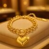 Sparkling Heart Shape Bracelet BRAC 1 - 18K Plated Treasure 1 Sparkling Heart Shape Bracelet DIVIJEWL_BRAC15.1