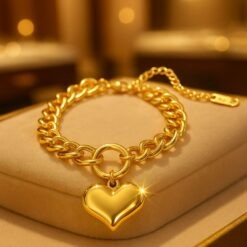 Sparkling Heart Shape Bracelet DIVIJEWL_BRAC15.1