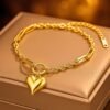 Heartlink Chain Bracelet DIVIJEWL_BRAC18.2
