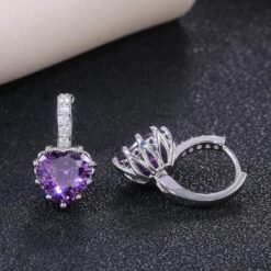 Austrian crystal heart Drop Earrings DIVIJEWL_EARR10.2