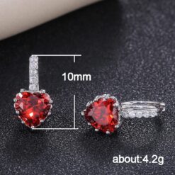 Austrian crystal heart Drop Earrings DIVIJEWL_EARR10.3