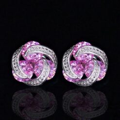 Zircon Contrast Color Earrings - 18K Sparkling Treasure 11 Zircon Contrast Color Earrings DIVIJEWL_EARR11.3