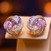 Zircon Contrast Color Earrings DIVIJEWL_EARR11.6