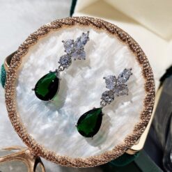925 Sterling Silver Pear Cut Earrings - 18K Sparkling Treasure 11 925 Sterling Silver Pear Cut Earrings DIVIJEWL_EARR14.3