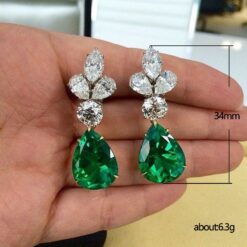 925 Sterling Silver Pear Cut Earrings DIVIJEWL_EARR14.4