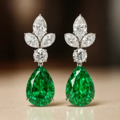 925 Sterling Silver Pear Cut Earrings DIVIJEWL_EARR14.9
