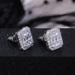 Silver Plated Authentic White Gold Stud Earrings 9 925 Sterling Silver Authentic White Gold Stud Earrings DIVIJEWL_EARR17.2