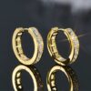 925 Small Hoop Earrings - Sparkling Treasure 2 Silver Small Hoop Earrings DIVIJEWL_EARR18