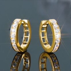 925 Small Hoop Earrings - Sparkling Treasure 6 Silver Small Hoop Earrings DIVIJEWL_EARR18.1