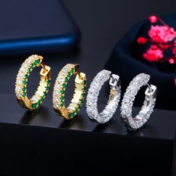 Plated Silver Korean Style Earrings - Sparkling Treasure 13 Silver Korean Style Earrings DIVIJEWL_EARR19.3