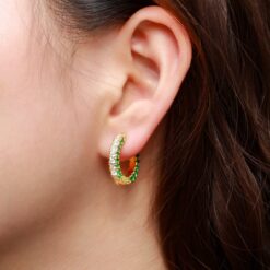 Plated Silver Korean Style Earrings - Sparkling Treasure 16 Silver Korean Style Earrings DIVIJEWL_EARR19.7