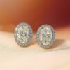 Oval Shaped CZ Diamond Stud Earrings DIVIJEWL_EARR20.5