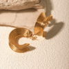 18K Plated Solid Ear Cuffs - Sparkling Treasure 2 18K Gold Plated Solid Ear Cuffs DIVIJEWL_EARR34