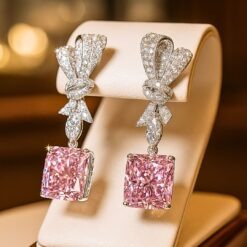 Pink Knot Dangle Earrings DIVIJEWL_EARR6.2