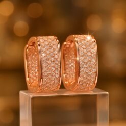 Elegant Rectangle Shaped Earrings - 18K Sparkling Treasure 8 Rectangle Shaped Earrings DIVIJEWL_EARR9.6