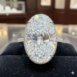 18K Fashion Oval Inlay Zircon RingDIVIJEWL_RING19.5