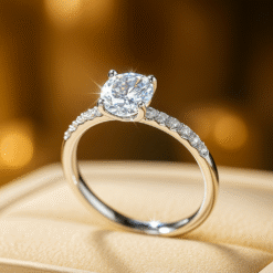 18K Simple 925 Sterling Silver Shiny Ring 7 DIVIJEWL RING21.20
