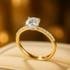 18K Simple 925 Sterling Silver Shiny Ring 1 DIVIJEWL RING21.21