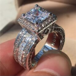 4ct Princess Cut Bridal Ring DIVIJEWL_RING32