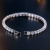 Graceful Sleek Tennis Bracelet - 18K Sparkling Treasure 1 Graceful Sleek Tennis Bracelet DIVIJEWL BRAC22.9