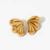 Modern Style Artistic Wings Earrings - 18K Plated Treasure 1 Modern Style Artistic Wings Earrings DIVIJEWL_EARR39