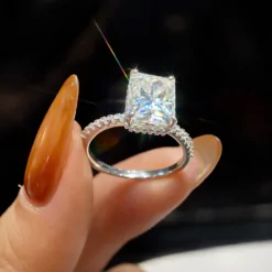 Radiant Cut Ring for Women DIVIJEWL_RING41.5