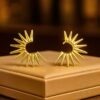 Vintage Style Streetwear Sun Earrings - 18K Plated Treasure 2 Streetwear Sun Earrings DIVIJEWL_EARR41.4