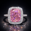 Luxurious Shiny 18K White Gold Plated Sparkling Pink Ring 1 Luxurious Shiny 18K Sparkling Pink Ring Treasure DIVIJEWL_RING45.10
