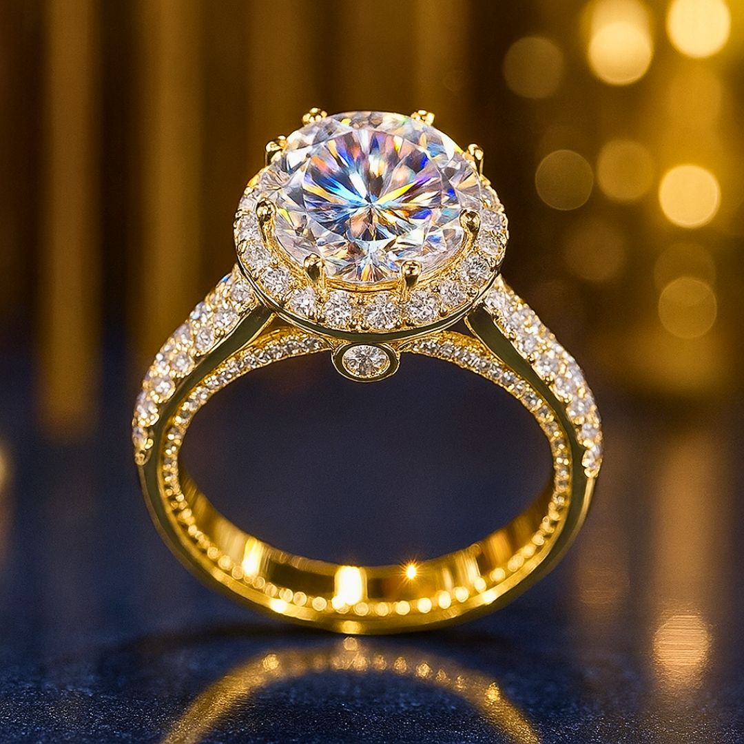 3ct Solitaire Ring - Sparkling Treasure 3 solitaire ring DIVIJEWL_RING49.5