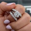 Women Wedding Ring Set Inlaid With White Stones DIVIJEWL_RING51 1 Women Wedding Ring Set DIVIJEWL_RING51