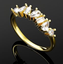 Moissanite Diamond Shiny Band