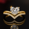 Heart Ring - Glam Heart Shape CZ Diamond DIVIJEWL_RING53 2 Heart Ring - Glam Heart Shape CZ Diamond DIVIJEWL_RING53.3