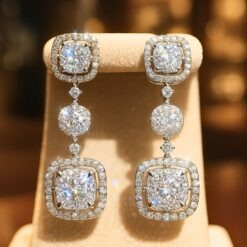Luxurious Lab Diamond Drop Earrings DIVIJEWL_EARR45.1