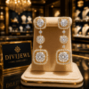Luxurious Lab Diamond Drop Earrings - 18K Sparkling Treasure 1 Luxurious Lab Diamond Drop Earrings DIVIJEWL_EARR45.10