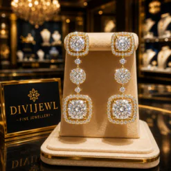 Luxurious Lab Diamond Drop Earrings DIVIJEWL_EARR45.10