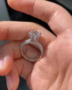 2.76 Ctw Moissanite Solitaire Ring - Sparkling Treasure 8 2.76 Ctw Moissanite Solitaire Ring DIVIJEWL_RING68.1