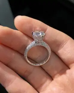 2.76 Ctw Moissanite Solitaire Ring DIVIJEWL_RING68.2