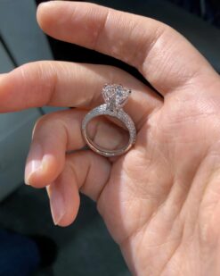 2.76 Ctw Moissanite Solitaire Ring - Sparkling Treasure 9 2.76 Ctw Moissanite Solitaire Ring DIVIJEWL_RING68.3