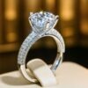 2.76 Ctw Moissanite Solitaire Ring - Sparkling Treasure 2 2.76 Ctw Moissanite Solitaire Ring DIVIJEWL_RING68.5.1