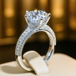2.76 Ctw Moissanite Solitaire Ring DIVIJEWL_RING68.5.1
