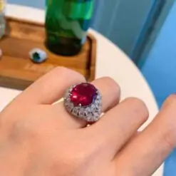 Luxury Colored CZ Diamond Ring - Sparkling Treasure 11 Luxury Colored CZ Diamond Ring DIVIJEWL_RING69.4