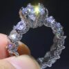 Round Cut CZ Diamond Cocktail Ring 2 Round Cut CZ Diamond Cocktail Ring DIVIJEWL_RING72