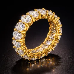 Shiny Geometric CZ Diamond Band DIVIJEWL_RING73.4