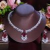 Gorgeous CZ Red Necklace and Earrings Set DIVIJEWL_NECK33 2 Gorgeous CZ Red Necklace and Earrings Set DIVIJEWL_NECK33